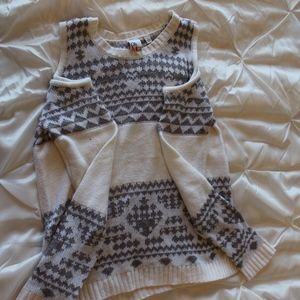 Oh!MG Cold Shoulder Sweater